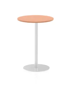 Dynamic Italia 600mm Poseur Round Table Beech Top 1145mm High Leg ITL0112