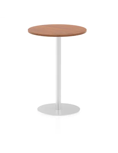 Dynamic Italia 600mm Poseur Round Table Walnut Top 1145mm High Leg ITL0113