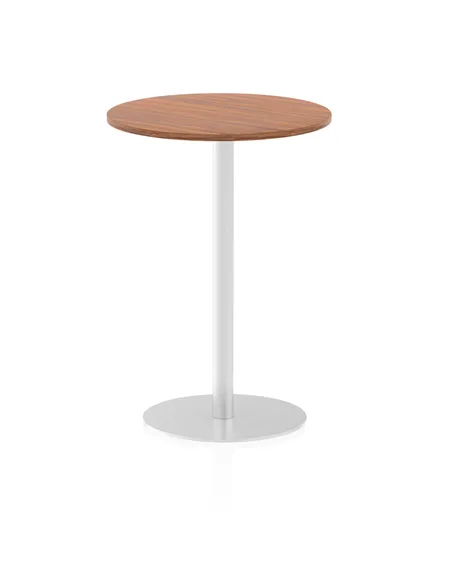 Dynamic Italia 600mm Poseur Round Table Walnut Top 1145mm High Leg ITL0113