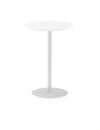 Dynamic Italia 600mm Poseur Round Table White Top 1145mm High Leg ITL0114