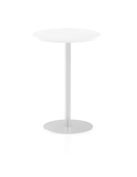 Dynamic Italia 600mm Poseur Round Table White Top 1145mm High Leg ITL0114