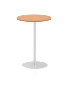 Dynamic Italia 600mm Poseur Round Table Oak Top 1145mm High Leg ITL0116