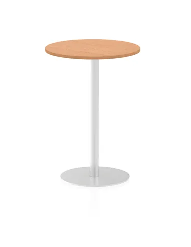Dynamic Italia 600mm Poseur Round Table Oak Top 1145mm High Leg ITL0116