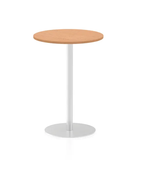 Dynamic Italia 600mm Poseur Round Table Oak Top 1145mm High Leg ITL0116