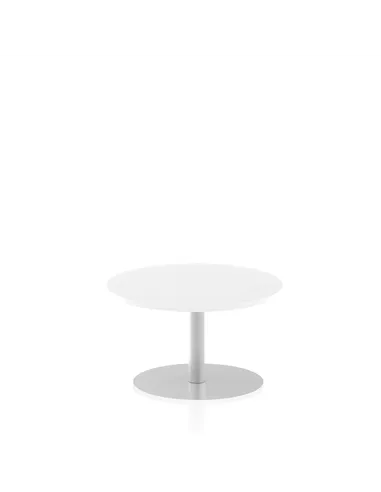 Dynamic Italia 800mm Poseur Round Table White Top 475mm High Leg ITL0120