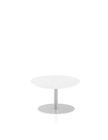 Dynamic Italia 800mm Poseur Round Table White Top 475mm High Leg ITL0120