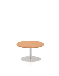 Dynamic Italia 800mm Poseur Round Table Oak Top 475mm High Leg ITL0122