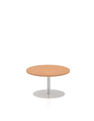 Dynamic Italia 800mm Poseur Round Table Oak Top 475mm High Leg ITL0122