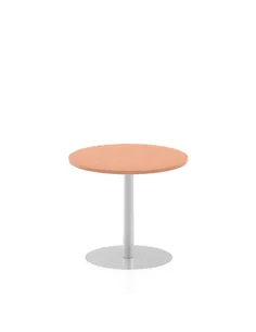 Dynamic Italia 800mm Poseur Round Table Beech Top 720mm High Leg ITL0124