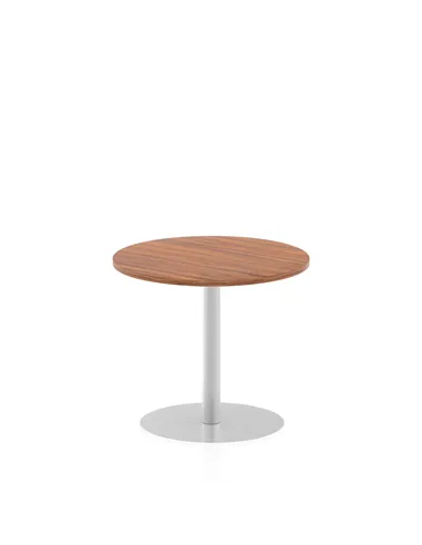 Dynamic Italia 800mm Poseur Round Table Walnut Top 720mm High Leg ITL0125