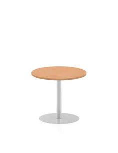 Dynamic Italia 800mm Poseur Round Table Oak Top 720mm High Leg ITL0128