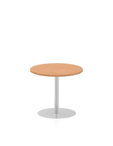 Dynamic Italia 800mm Poseur Round Table Oak Top 720mm High Leg ITL0128