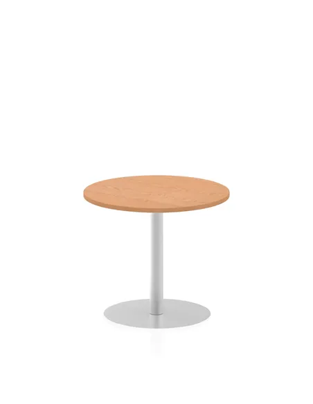 Dynamic Italia 800mm Poseur Round Table Oak Top 720mm High Leg ITL0128