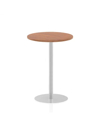 Dynamic Italia 800mm Poseur Round Table Walnut Top 1145mm High Leg ITL0131