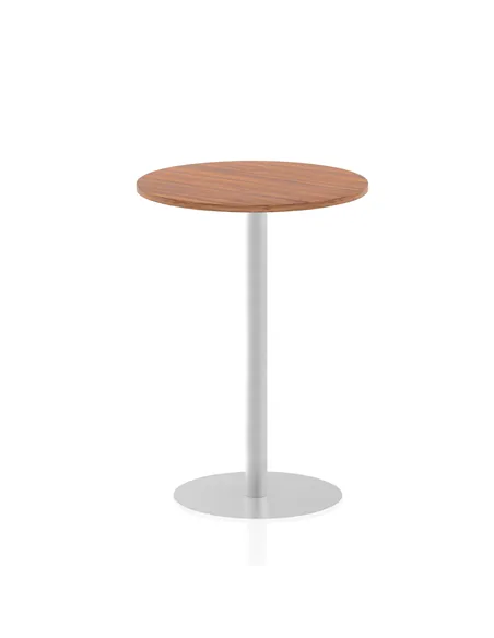 Dynamic Italia 800mm Poseur Round Table Walnut Top 1145mm High Leg ITL0131