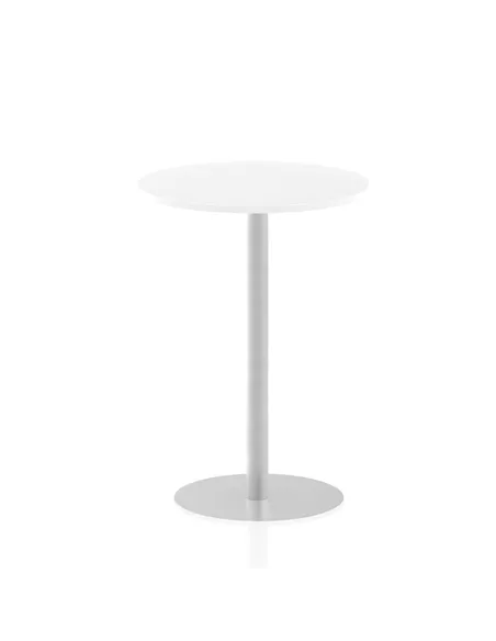 Dynamic Italia 800mm Poseur Round Table White Top 1145mm High Leg ITL0132