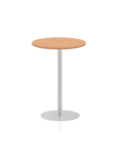 Dynamic Italia 800mm Poseur Round Table Oak Top 1145mm High Leg ITL0134