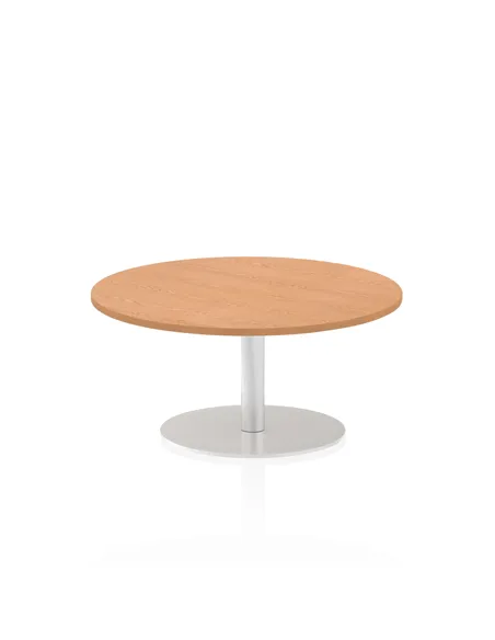 Dynamic Italia 1000mm Poseur Round Table Oak Top 475mm High Leg ITL0140