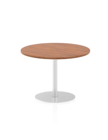 Dynamic Italia 1000mm Poseur Round Table Walnut Top 720mm High Leg ITL0143