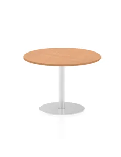 Dynamic Italia 1000mm Poseur Round Table Oak Top 720mm High Leg ITL0146