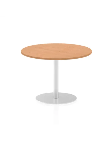Dynamic Italia 1000mm Poseur Round Table Oak Top 720mm High Leg ITL0146