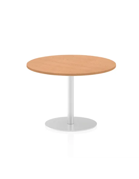 Dynamic Italia 1000mm Poseur Round Table Oak Top 720mm High Leg ITL0146