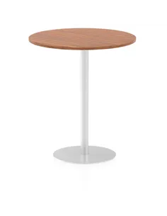 Dynamic Italia 1000mm Poseur Round Table Walnut Top 1145mm High Leg ITL0149