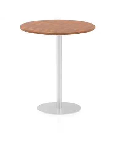 Dynamic Italia 1000mm Poseur Round Table Walnut Top 1145mm High Leg ITL0149