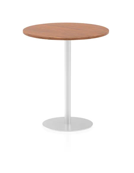 Dynamic Italia 1000mm Poseur Round Table Walnut Top 1145mm High Leg ITL0149