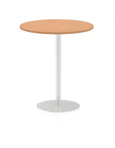 Dynamic Italia 1000mm Poseur Round Table Oak Top 1145mm High Leg ITL0152
