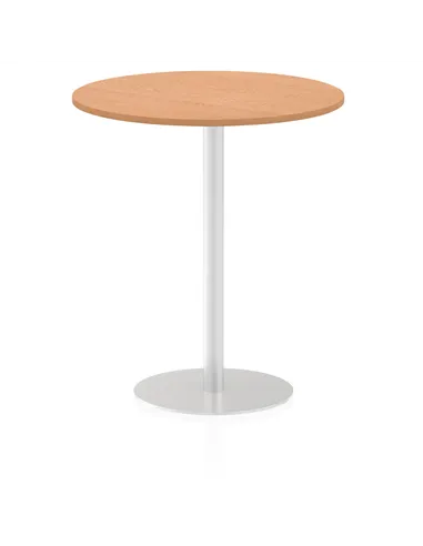 Dynamic Italia 1000mm Poseur Round Table Oak Top 1145mm High Leg ITL0152