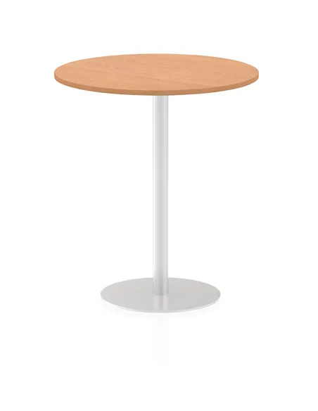 Dynamic Italia 1000mm Poseur Round Table Oak Top 1145mm High Leg ITL0152