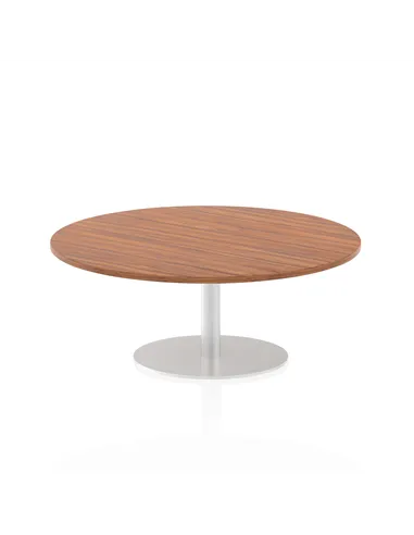 Dynamic Italia 1200mm Poseur Round Table Walnut Top 475mm High Leg ITL0155