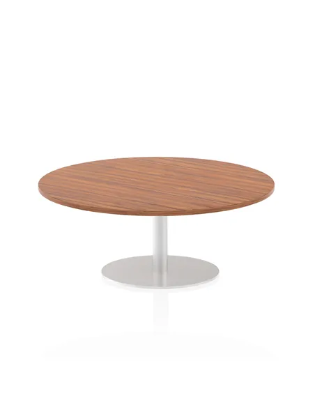 Dynamic Italia 1200mm Poseur Round Table Walnut Top 475mm High Leg ITL0155