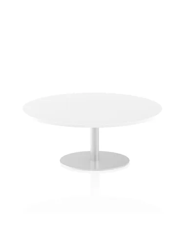 Dynamic Italia 1200mm Poseur Round Table White Top 475mm High Leg ITL0156