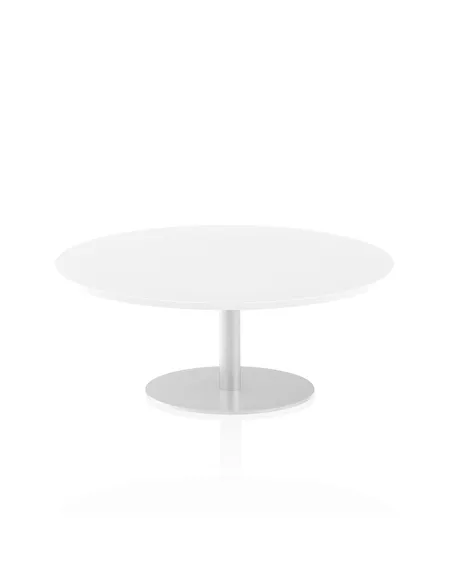 Dynamic Italia 1200mm Poseur Round Table White Top 475mm High Leg ITL0156