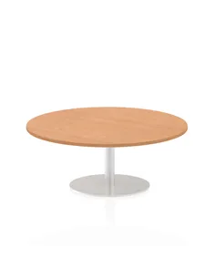 Dynamic Italia 1200mm Poseur Round Table Oak Top 475mm High Leg ITL0158