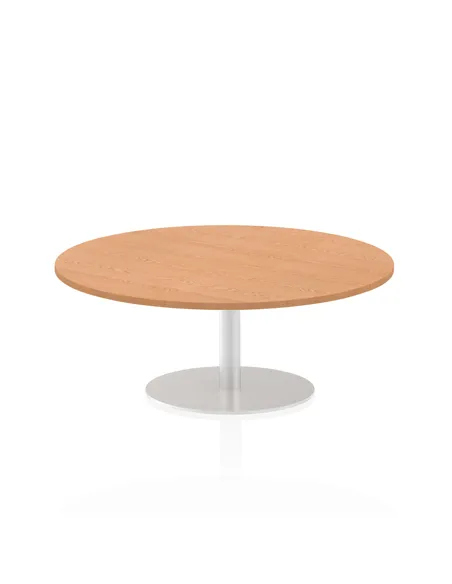 Dynamic Italia 1200mm Poseur Round Table Oak Top 475mm High Leg ITL0158