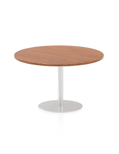 Dynamic Italia 1200mm Poseur Round Table Walnut Top 720mm High Leg ITL0161