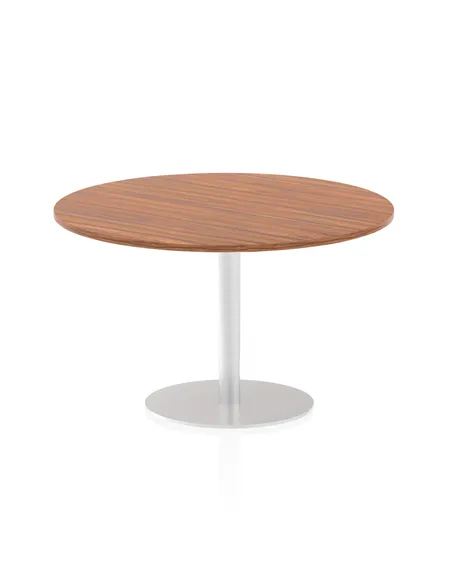 Dynamic Italia 1200mm Poseur Round Table Walnut Top 720mm High Leg ITL0161
