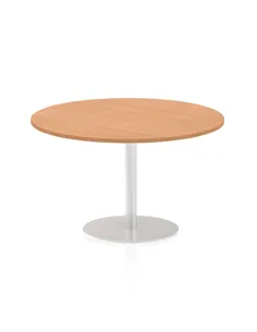 Dynamic Italia 1200mm Poseur Round Table Oak Top 720mm High Leg ITL0164