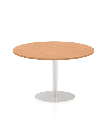 Dynamic Italia 1200mm Poseur Round Table Oak Top 720mm High Leg ITL0164