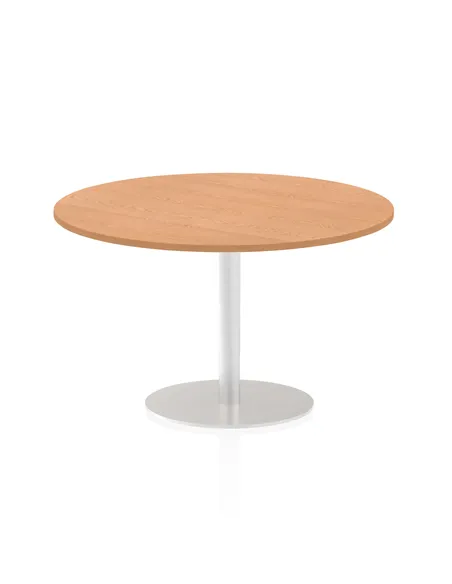 Dynamic Italia 1200mm Poseur Round Table Oak Top 720mm High Leg ITL0164