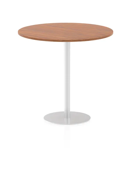 Dynamic Italia 1200mm Poseur Round Table Walnut Top 1145mm High Leg ITL0167