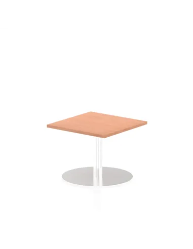 Dynamic Italia 600mm Poseur Square Table Beech Top 475mm High Leg ITL0208