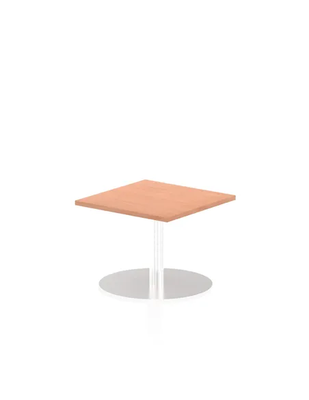 Dynamic Italia 600mm Poseur Square Table Beech Top 475mm High Leg ITL0208