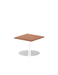 Dynamic Italia 600mm Poseur Square Table Walnut Top 475mm High Leg ITL0209