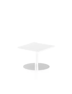 Dynamic Italia 600mm Poseur Square Table White Top 475mm High Leg ITL0210