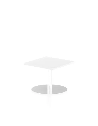 Dynamic Italia 600mm Poseur Square Table White Top 475mm High Leg ITL0210