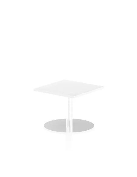 Dynamic Italia 600mm Poseur Square Table White Top 475mm High Leg ITL0210